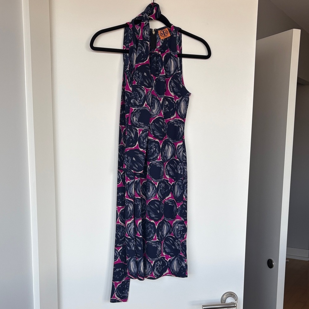 Tory Burch Dress in Pink and Navy